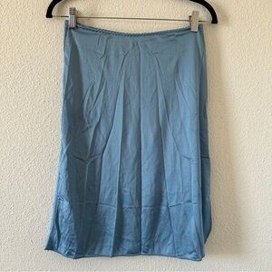 VTG Lily Of France slip Skirt Women’s Small Blue Pull On Dainty Cutesy Feminine